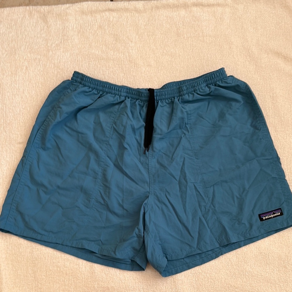 Patagonia Blue Swim Trunks Quick-Dry Elastic Waist